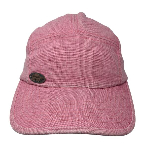 Turtle Fur 5 Panel Cap Red One Size Adjustable Lightweight Vented Holes Blank - Picture 1 of 9